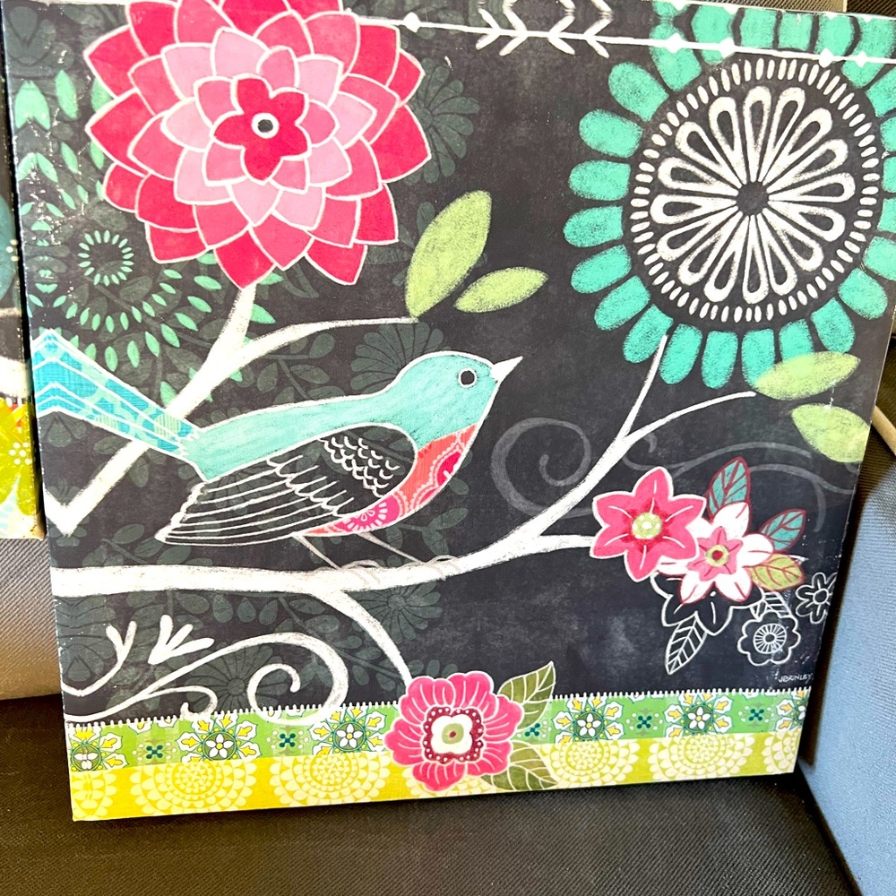 2 super cute canvas wall hangings